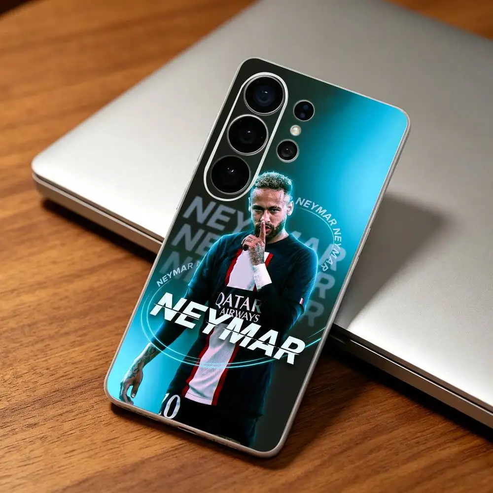 Фото Прозрачный чехол для телефона Showman N-Neymar Jr для Samsung S25, S24, S21, S22, S20, S10, S9 Ultra, Plus, FE, Lite №5
