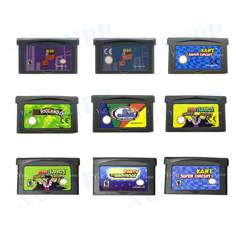 32-битные карты видеоигр xaksi pp GBA DS 2DS 3DS NDSL, картриджи с картриджами карт памяти, ностальгические коллекционные игры, американские/Европейские...