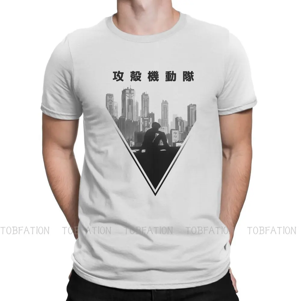 

Ghost In The Shell AramakiDaisuke Manga Window Tshirt Vintage Grunge Men's Blouses Tops Large Cotton Crewneck T Shirt