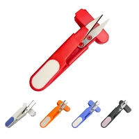 fishing line scissor portable u shape scissor sharp fishing line cutter clipper thread cutter with non slip sewing cutting tool