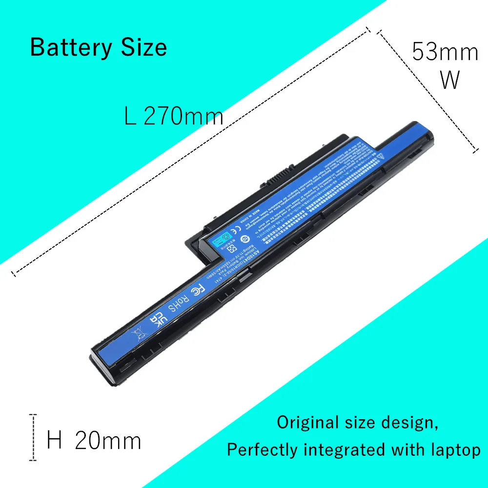 Фото Аккумулятор для ноутбука Acer Aspire 4771G 5253 5741 5750 5755 7551 7560G 7741G 7750G AS10D61 AS10D71 AS10D73 AS10D81 AS10D3E AS10D5E №5