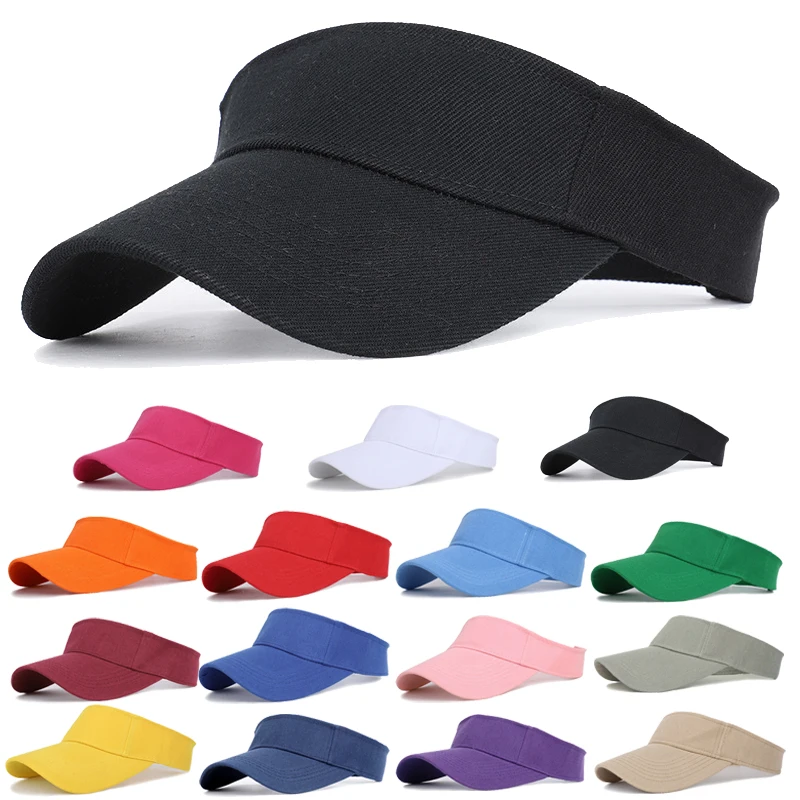 

Unisex Sports Cap Casual Wild Cotton Adjustable Empty Top Tennis Golf Cap Shopping Travel Running Sunscreen Solid Color Hat