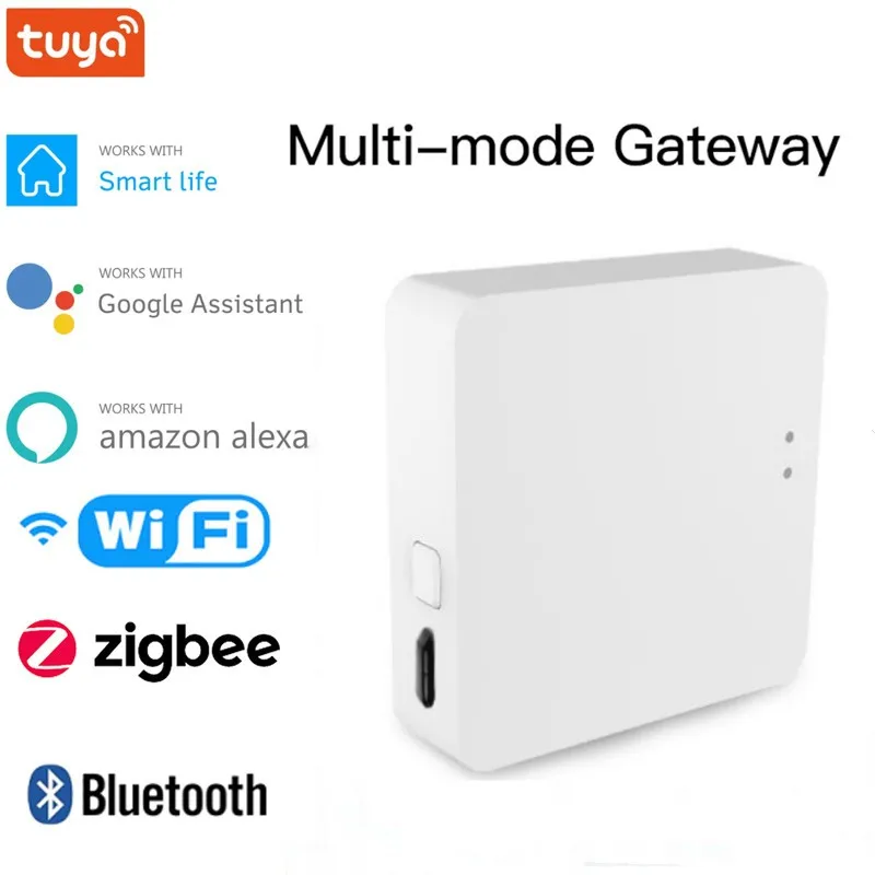 Tuya Hub Smart Gateway Wireless Multi-model Bridge WiFi Bluetooth ZigBee Smart Life APP Remote Control Works With Alexa Google