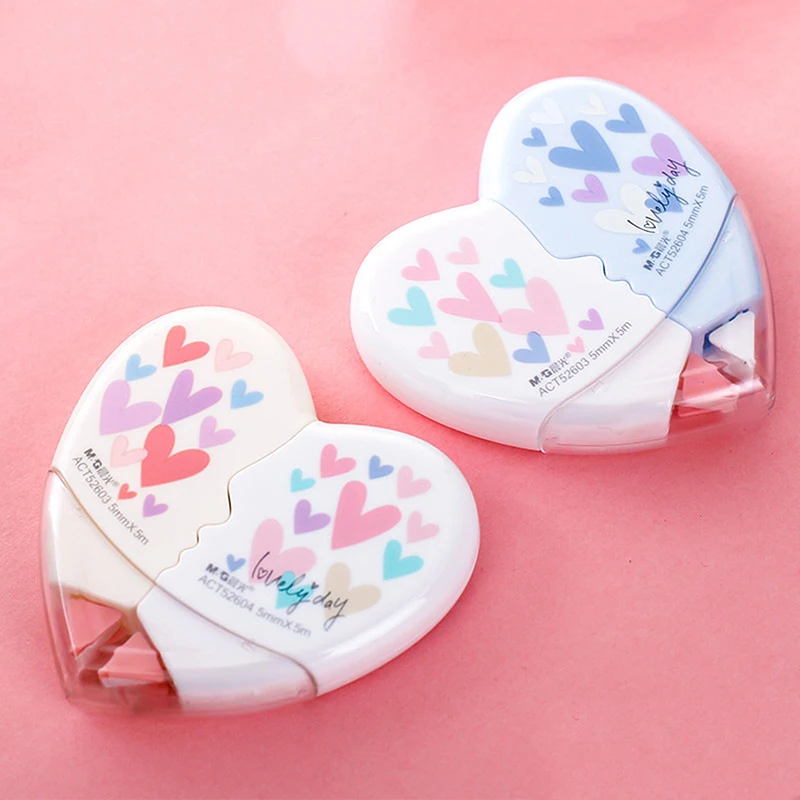

10m Cute Love Heart Cat Claw Correction Tape Material Kawaii Stationery School Office Accessories Students Gifts