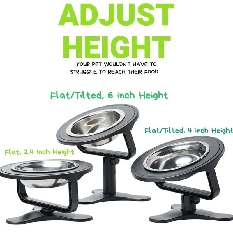 Подъемная миска для собак подставка кормушка кошек регулируемая высота миски из