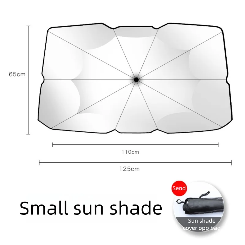 

Улучшенные солнцезащитные шторки для автомобильного лобового стекла, складной зонт, теплоизоляция, парасоль, покрытие для переднего окна для блокировки УФ-лучей