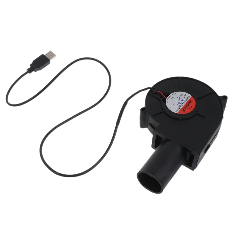

USB BBQ Air Blower Portable BBQ Fan Air Blower Handheld Barbecue Fan Air USB Fan 5V Lightweight Portable Fan for Outdoor