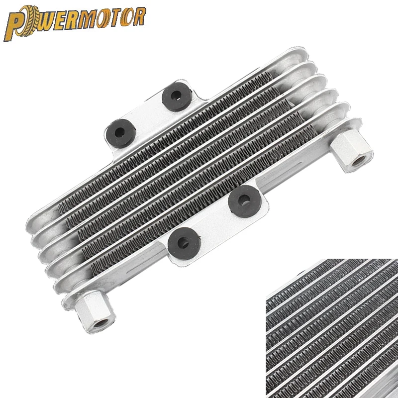 

New Universal Motorcycle Engine Oil Cooler 5 Row Cooling Radiator Replacement Fit for 125-250CC Pit Dirt Bike ATV