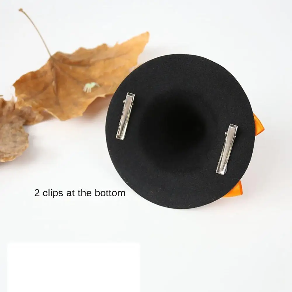 

Тряпичная ткань для Хэллоуина заостренная шляпа забавные аксессуары для волос с двумя зажимами дизайнерские аксессуары для волос Жемчужное Украшение головной убор волшебника для Хэллоуина