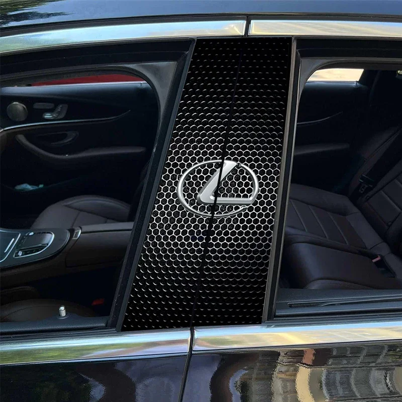 2 шт. защитные пленки на центральную стойку автомобиля от царапин наклейки для Lexus