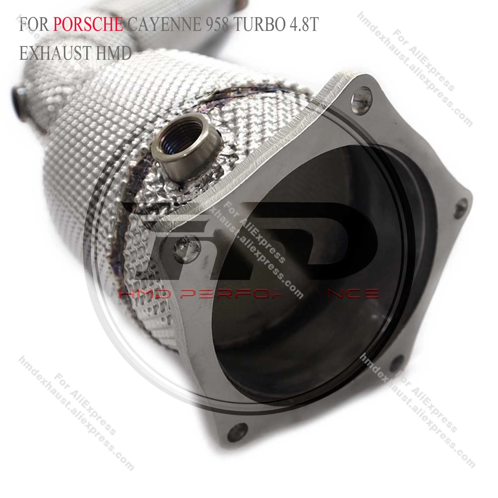 HMD High Flow Sport Cat Downpipe для Porsche Cayenne 958 Turbo 4 8 T 2011-2017 Headers Catalyst Catted выхлопная труба