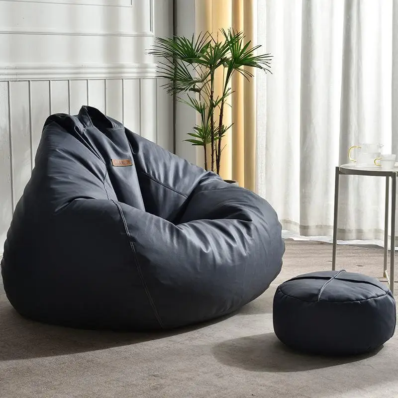 

Aoliviya Sh New Faux Leather Bean Bag Bedroom Tatami Balcony Single Internet Celebrity Small Sofa Light Luxury Leather Lazy Bone