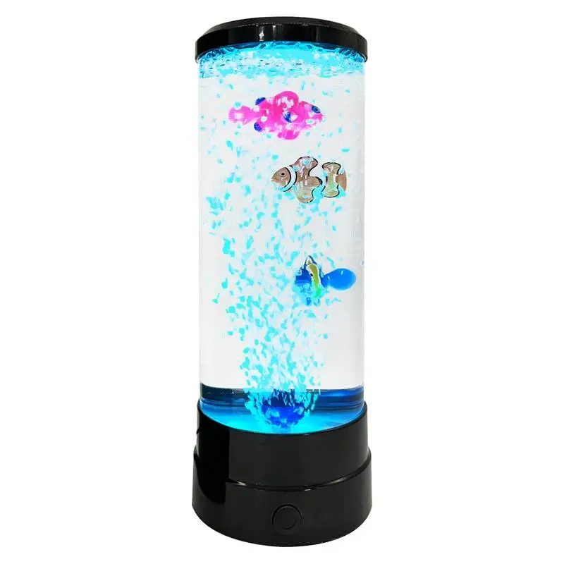 

Bubble Fish Tube Light Fish Night Light Artificial Fish Tank Aquarium Lamp Color Changing Realistic Bubble Tube Lamp For Cafe