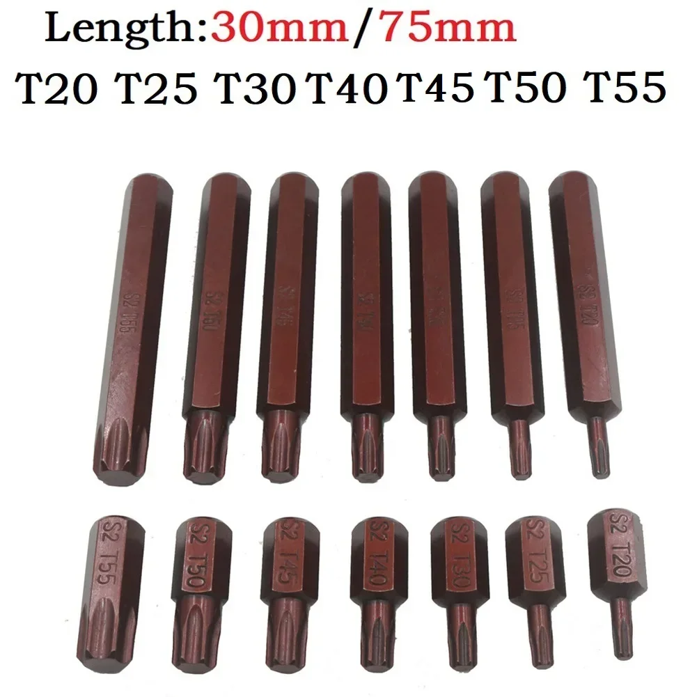 Отвертка Шестигранные биты Torx Легированная сталь Коричневый Высокоточная