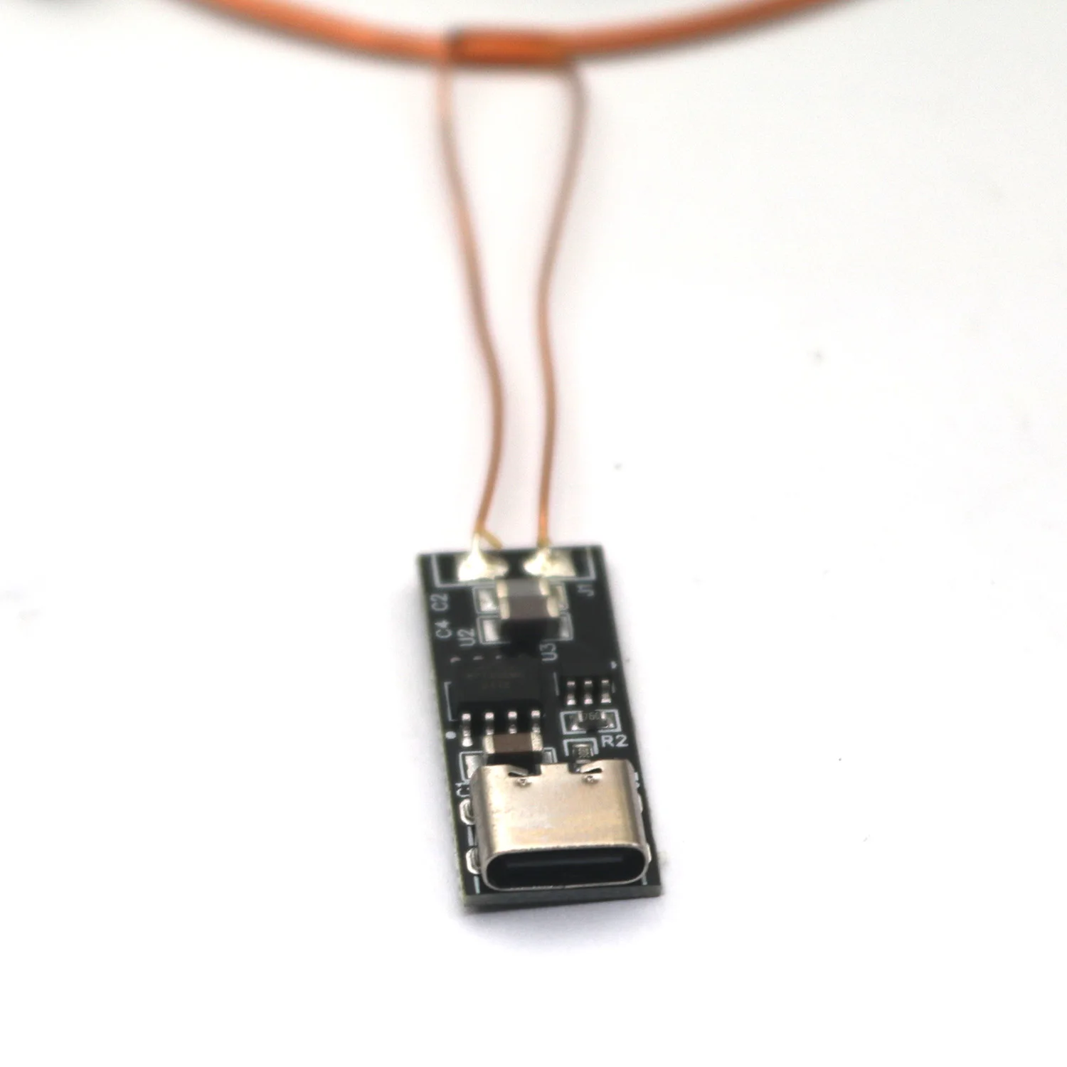 Фото Беспроводной блок питания 0 ~ 70 мм, USB 5 В, передатчик, катушка, зарядный модуль, 10 шт., светодиодный приемник, лампа, освещение, модель рандаша №4