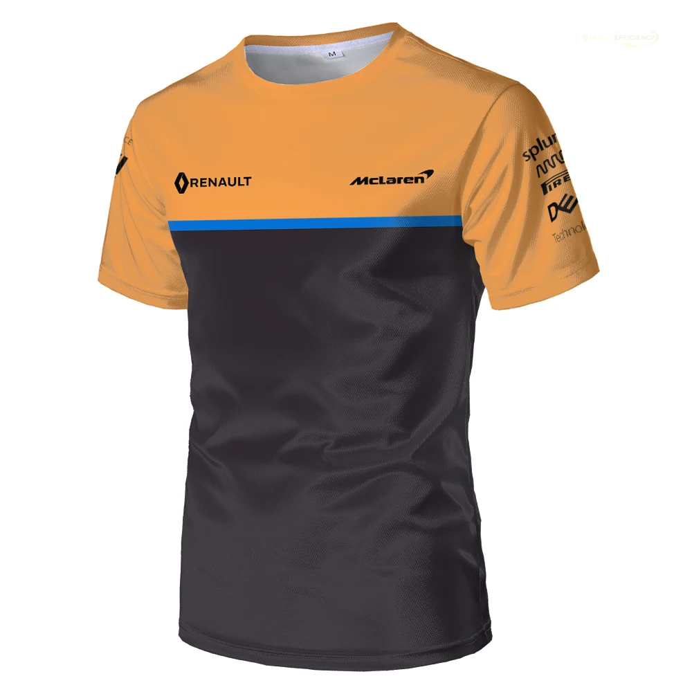 

2022 Men's Summer T Shirt Hot Sale Formula One Team McLaren Short Sleeve F1 Racing T Shirt Boys And Girls Fashion Sweatshirt