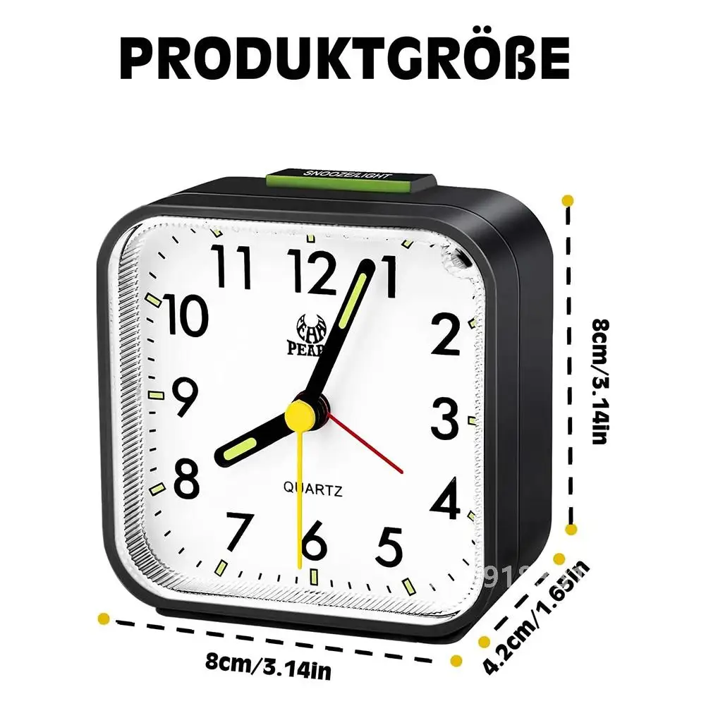 Портативный квадратный светящийся цифровой будильник модный тихий не тикающий