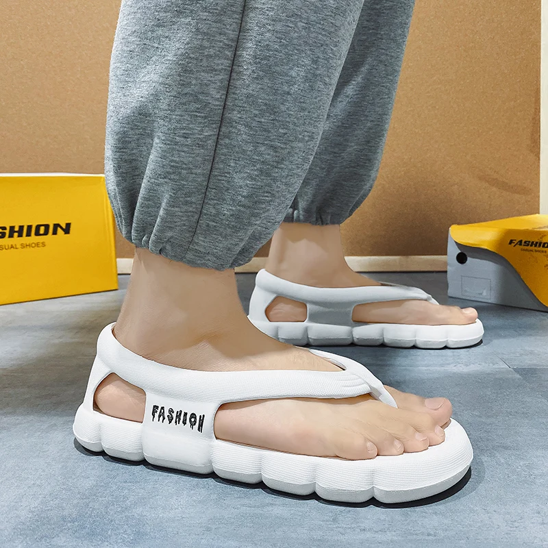 

EVALightweight Slippers with High Quality Soft Flip Flops Beach Shoes Shoes Platform Sandals Mens Sandals White Fashion Shoes