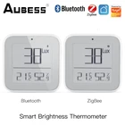 Смарт-датчик влажности и температуры Aubess Tuya Smart ZigBee, Bluetooth, с управлением через приложение