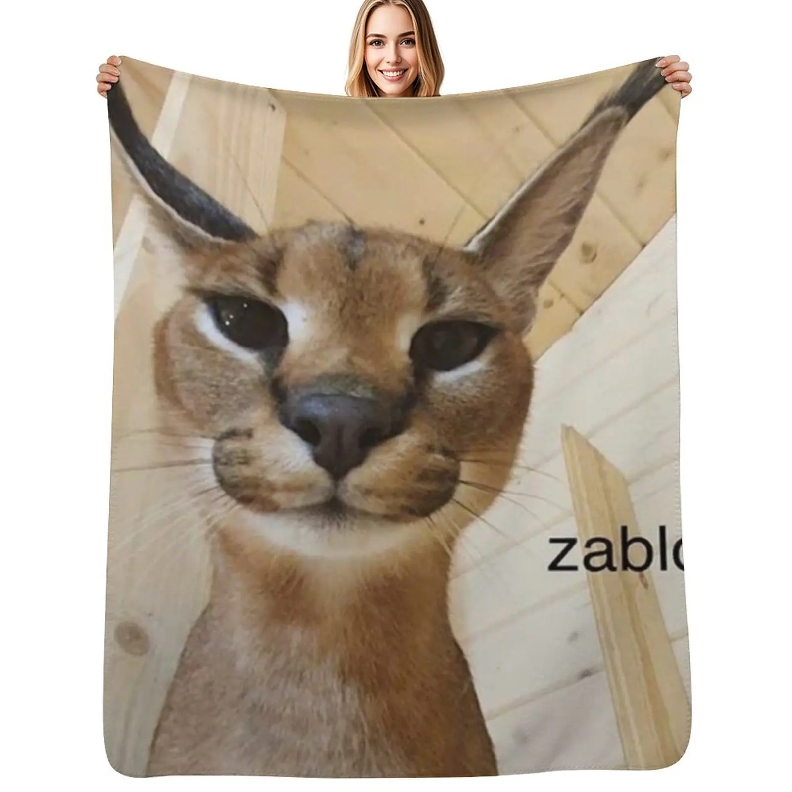Фото Плед Zabloing Meme для дивана, роскошный плед в клетку для дивана, утяжеленный декоративный плед для дивана. №1