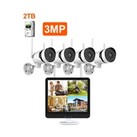 3mp wireless home security camera system indoor outdoor video surveillance system with 2tb hdd