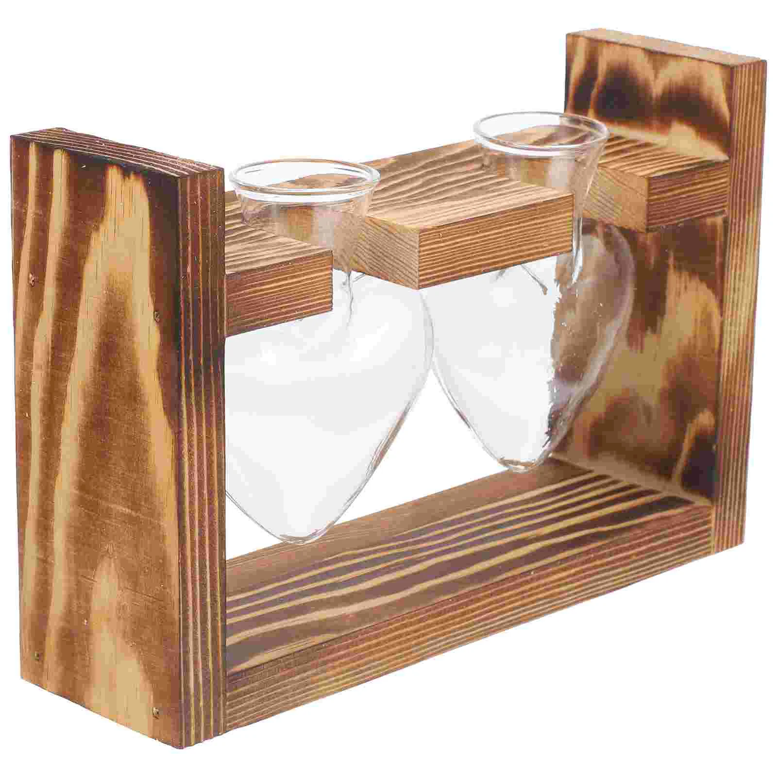 

Vase Planter Hydroponic Terrarium Holder Flower Propagation Desktop Heart Container Station Bulb Clear Bubble Tabletop Love