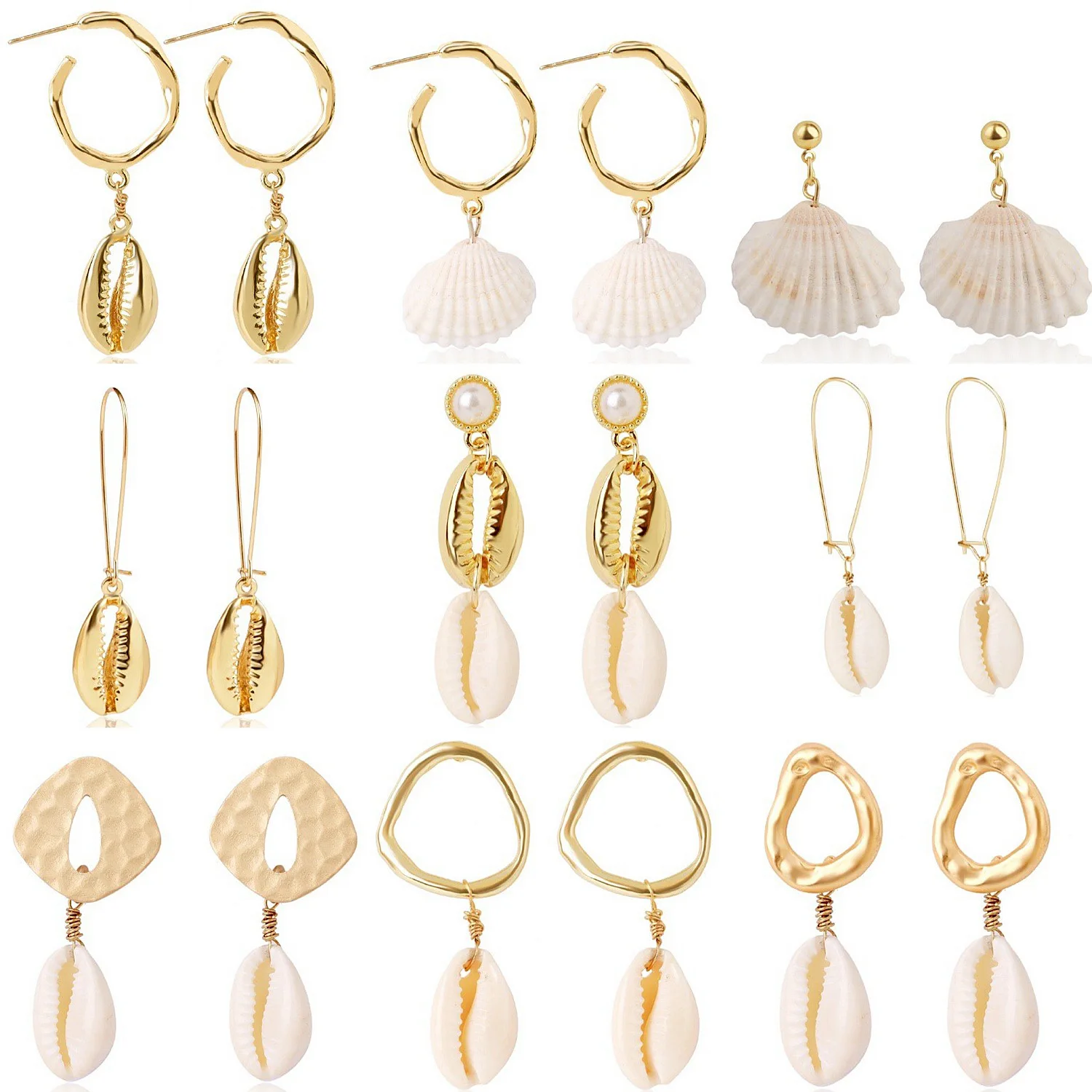 Серьги-ракушки Simi