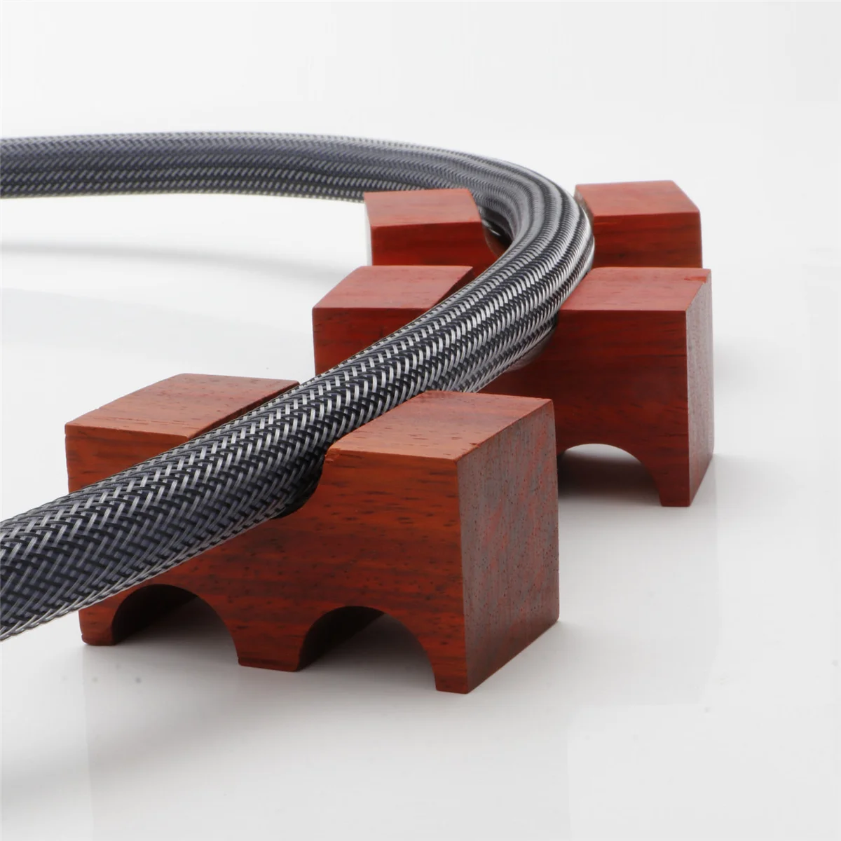 HiFi кронштейн из розового дерева поддержка линии подставка для кабеля держатель