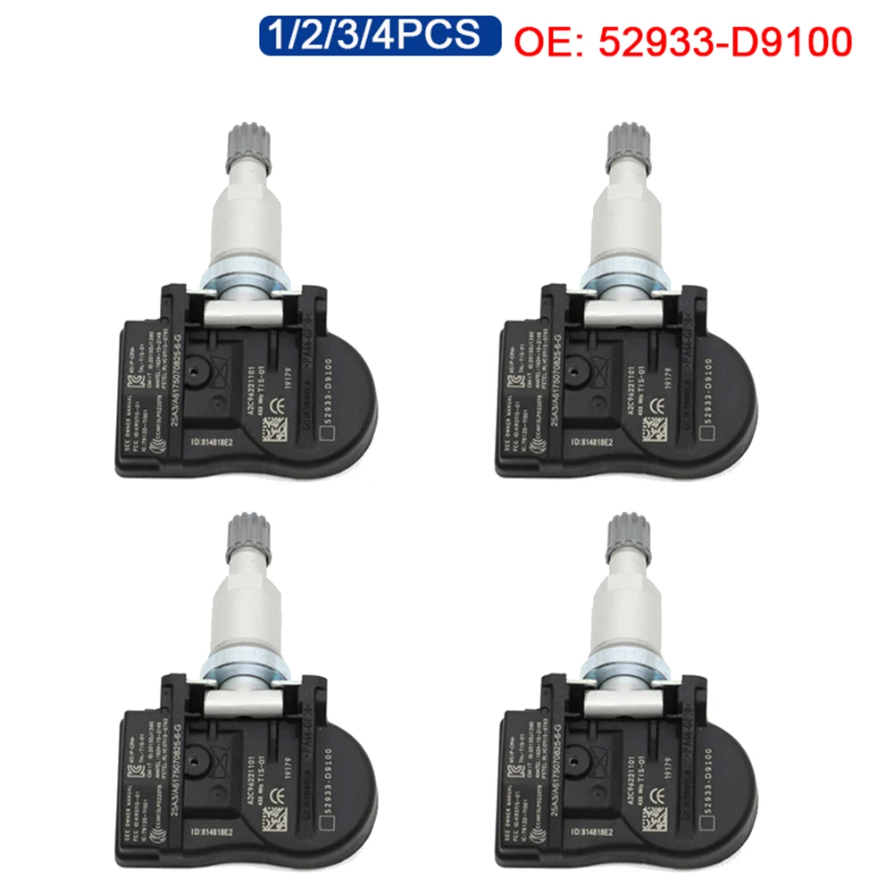 

4Pcs TPMS Tire Pressure Sensor for Kia Sportage 2015 - 2021 2019 2020 Optima JF HYUNDAI ELANTRA 52933-D9100