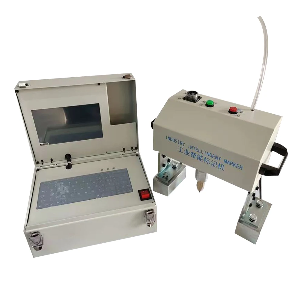 High Quality Portable Dot Peen Marking Machine Steel Nameplate Vin Chassis Number Pneumatic Metal Engraving Machinery Thor X6