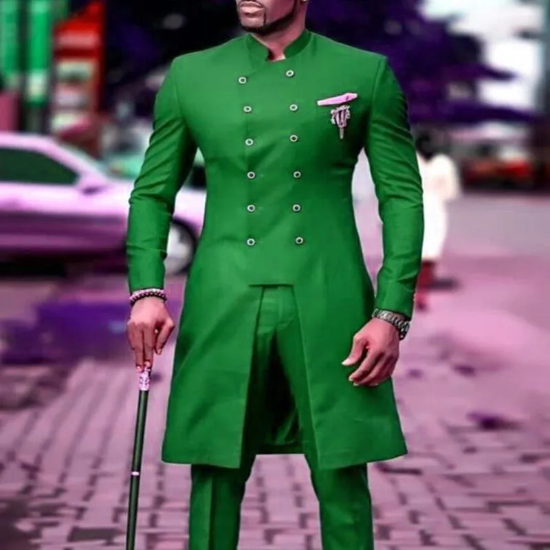 Классический темно-серый мужской костюм 2022 облегающие свадебные костюмы для