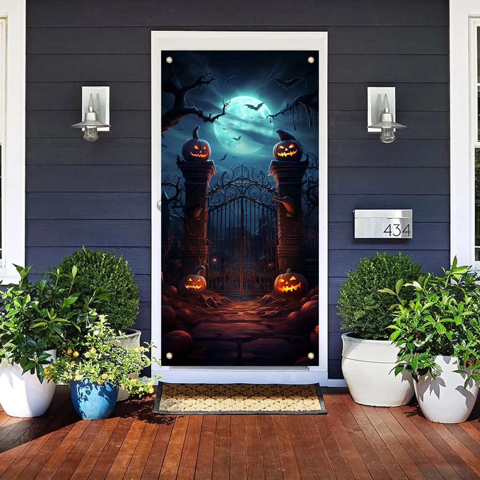 70x35 Дюймов Искусственная Тыква Для Украшения Хэллоуина С Фоном Тематической