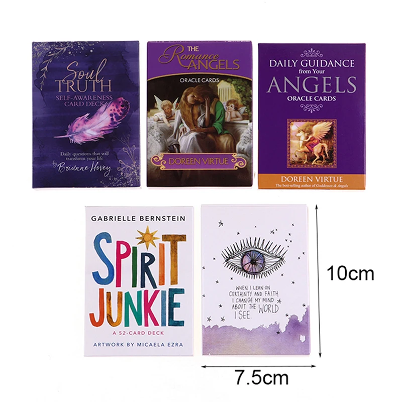 

52 Card Oracle Angel Tarot Card Deck 78 Cards with Guidebook Oracle Tarot Cards For Beginners Set Card Game Board Game