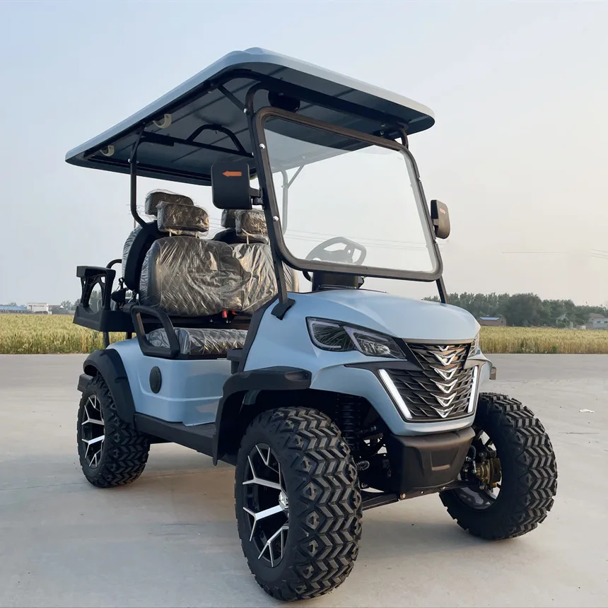 Новая 4-колесная электрическая тележка для гольфа заводская цена 6-местная