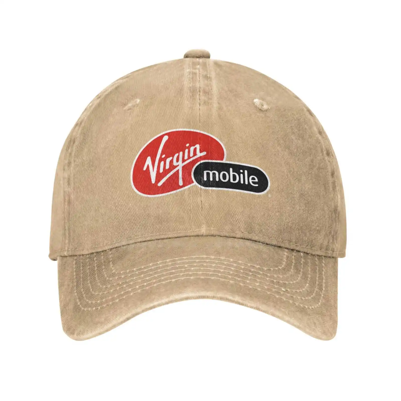 

Virgin Mobile Logo Print Graphic Casual Denim cap Knitted hat Baseball cap