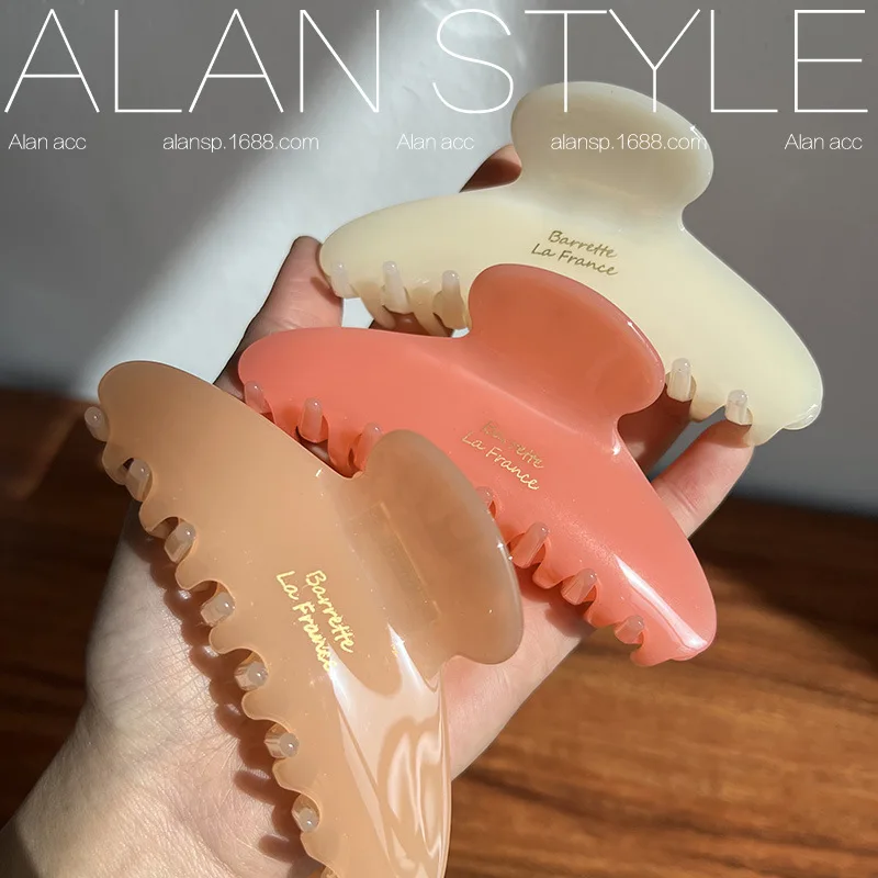 

Fashion Solid Color Hair Clip Women Large Ponytail Shark Hair Claw Clip for Women Girls Korean Hair Accessories Drop Shipping