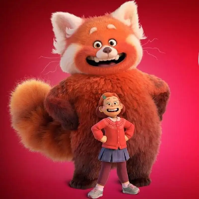 Плюшевая кукла Disney 30 см Pixar с начесом красная панда мультфильм Мэй поворотная