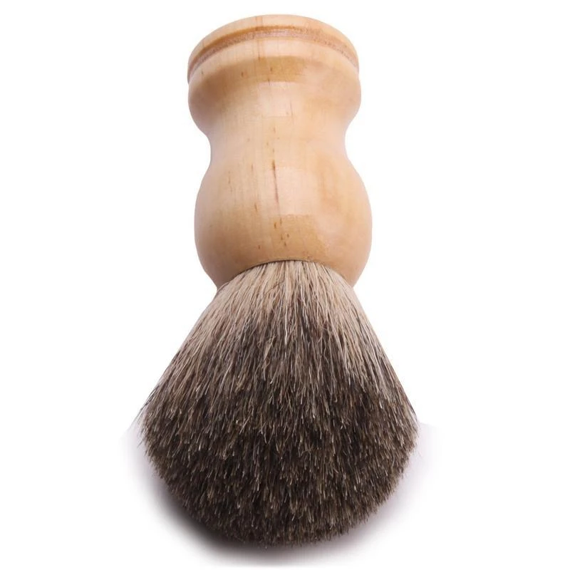 

Men's Shaving Brush Barber Salon Men Facial Beard Cleaning Appliance Shave Tool Razor Brush with Wood Handle