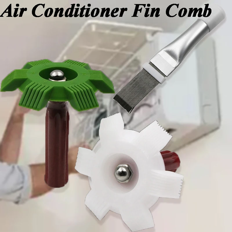 

Cleaning Brush Air Conditioner Fin Repair Tool Coil Comb A/c Hvac Condenser Radiator Universal Folding Brush Cleaning Tool