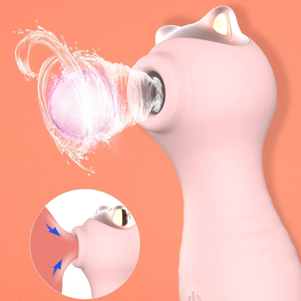 Женский Вакуумный вибратор для стимуляции клитора и сосков