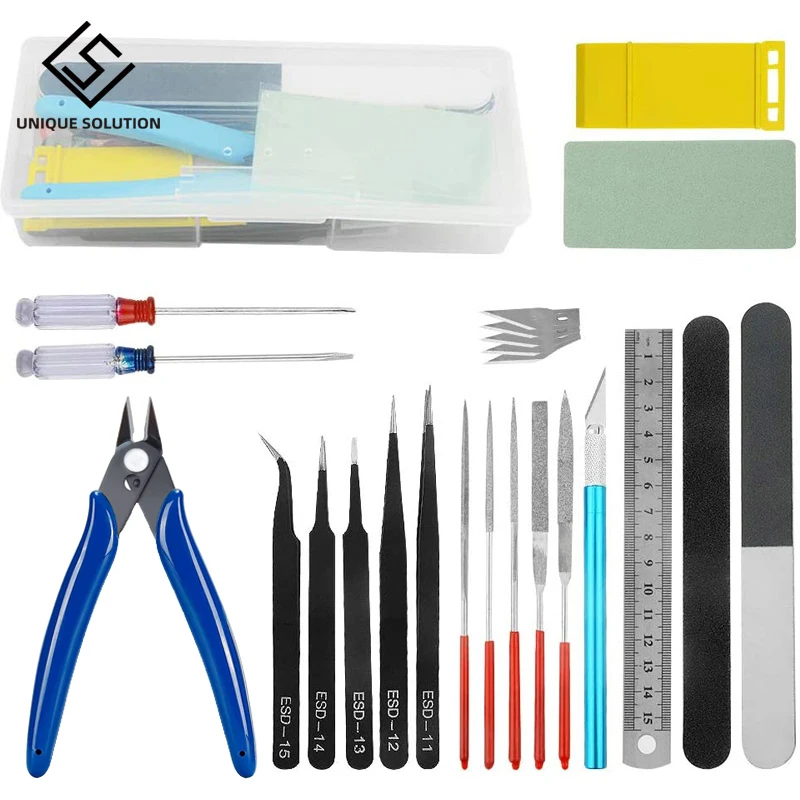 Modeler Basic Tools Craft Set Hobby Building Tools Kit For Gundam Car Model Building Repairing