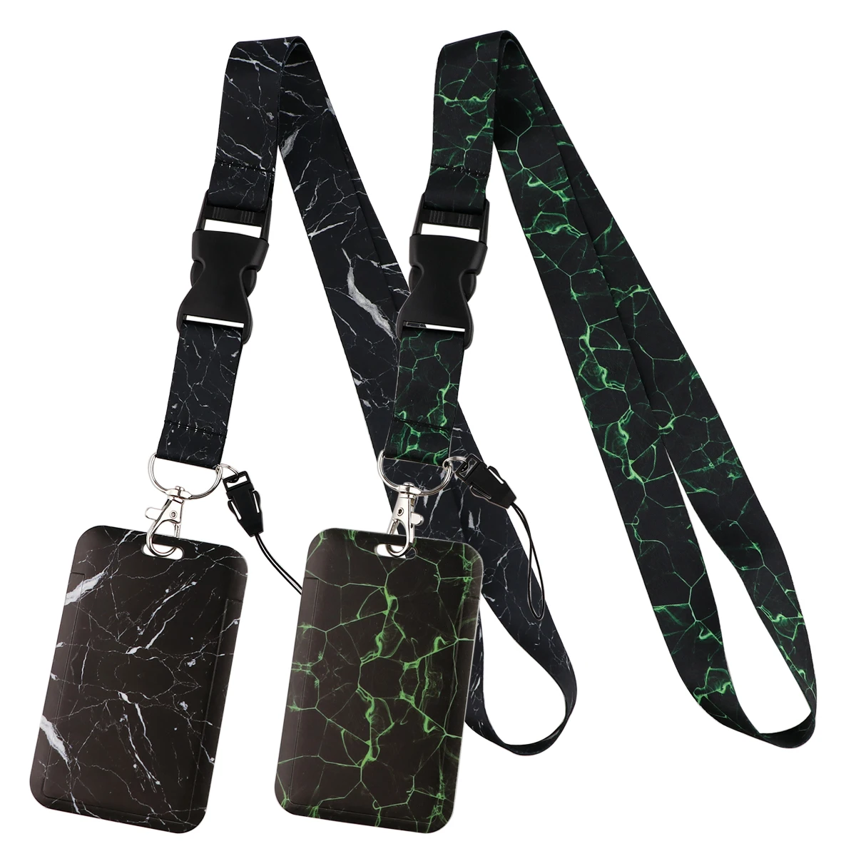 Шнурок для телефона с черным мраморным принтом спортивный ремешок шеи сотового