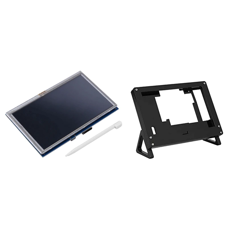 

5 Inch LCD HDMI Press Screen 800X480 With 5 Inch Lcd Bracket Case Fixed Bracket Holder For Raspberry Pi 3 Model B+
