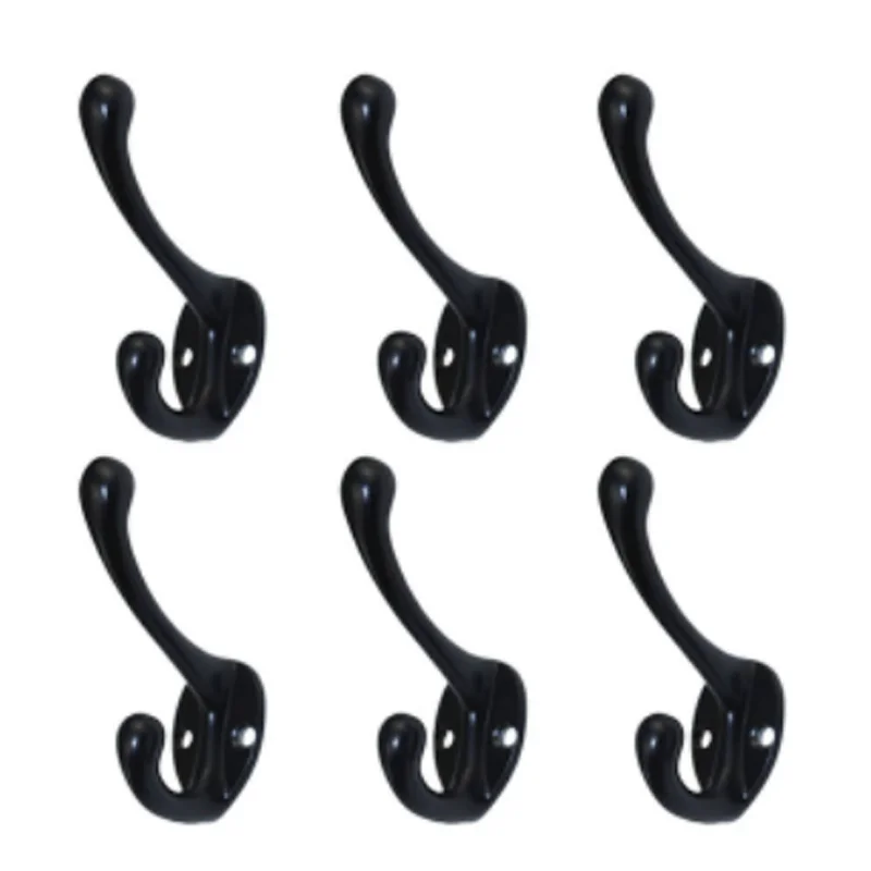 

6pcs household hanger hook storage wall hook cap bag bathroom towel hook kitchen bedroom wall hook rack key toilet
