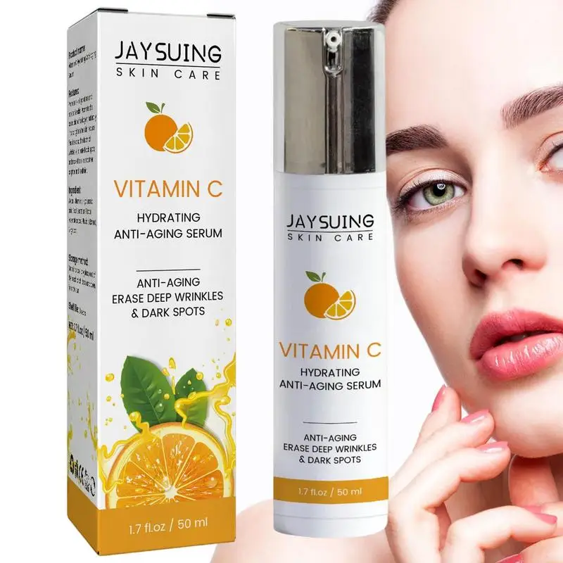 

Vitamin C Face Serum Hyaluronic Acid Hydrating Anti-Wrinkle Anti Aging Face Essence Whitening Moisturizer Revitalizing Skin Care