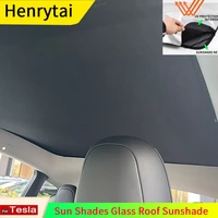 for tesla upgrade sun shades glass roof sunshade model 3 y 2021 front rear sunroof windshield skylight blind shading net
