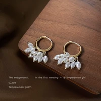 french temperament handmade earring ins sweet dating party 2022 new ear stud personality design needle superior niche ear buckle