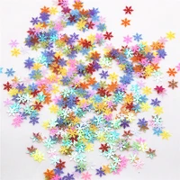 snowflake mix color lovely laser paillette hollow out decoration diy accessories 30g 8mm approx 2500pcs