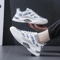 men sneakers 2022 fashion breathble vulcanized shoes pu leather platform shoes white lace up casual shoes zapatos mujer