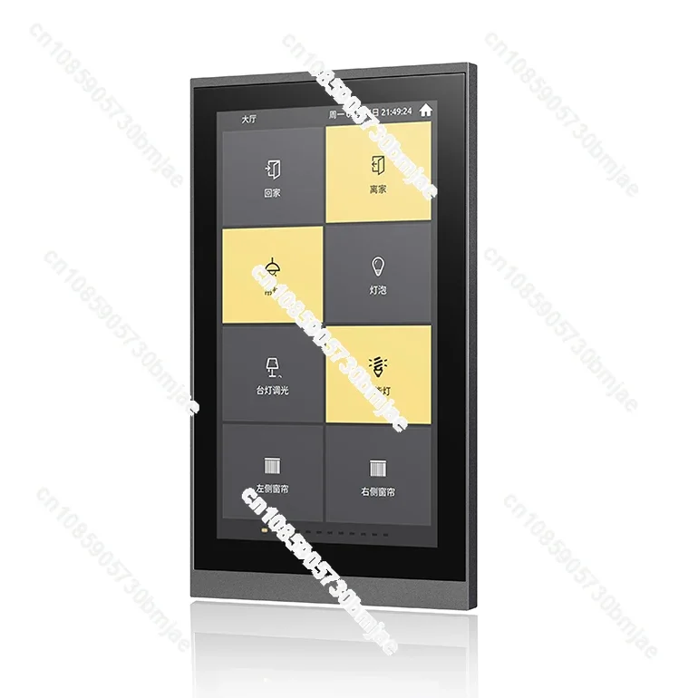 Умный сенсорный экран 5 дюйма для отеля контроль температуры KNX сенсорная панель